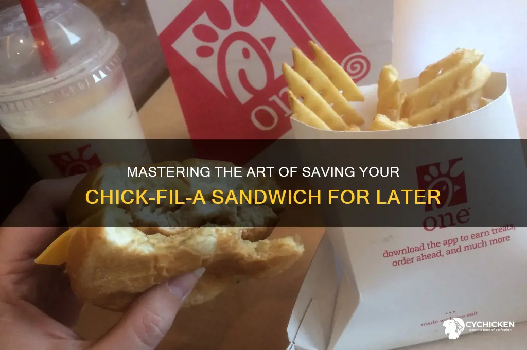 how to save a chick fil a sandwich
