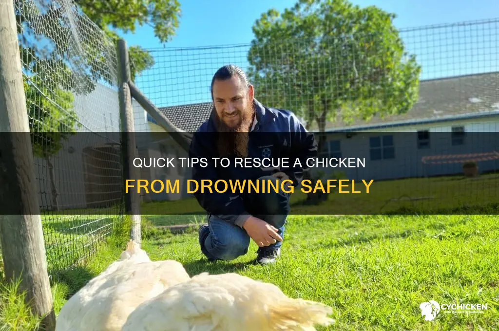 how to save a chicken from drowning