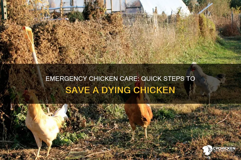 how to save a chicken from dying