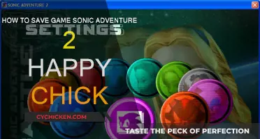 Sonic Adventure 2: Saving Your Game with Happy Chick