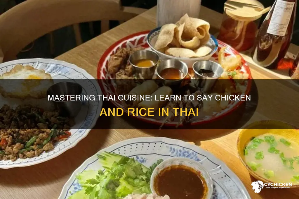 how to say chicken and rice in thai