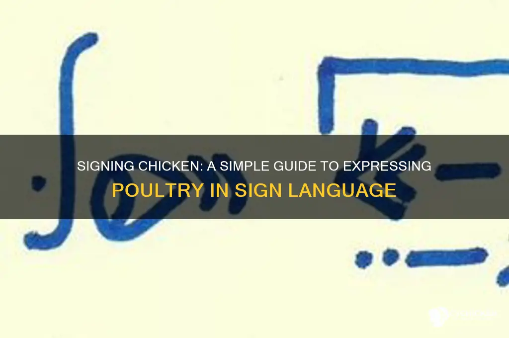 how to say chicken in sign language