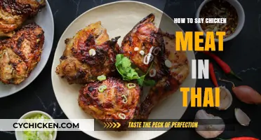 Mastering Thai Food Vocabulary: How to Say Chicken Meat in Thai