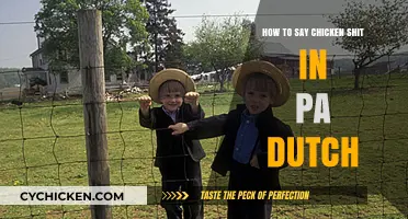 How to Say 'Chicken Shit' in Pennsylvania Dutch: A Quick Guide