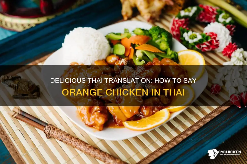 how to say orange chicken in thai