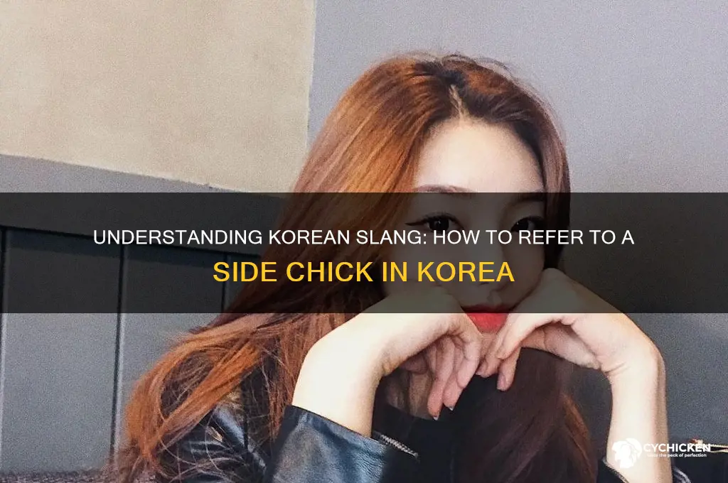 how to say side chick in korea