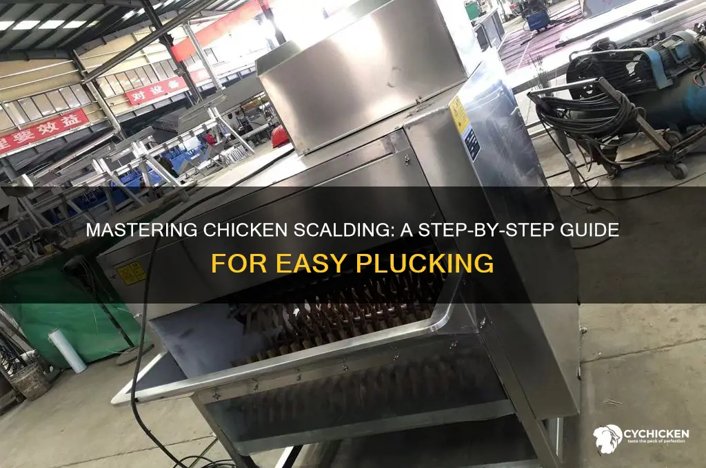 how to scald a chicken for plucking