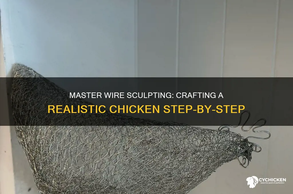 how to sculpt a chicken with wire