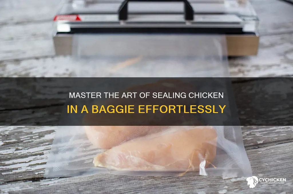 how to seal chicken in a baggie