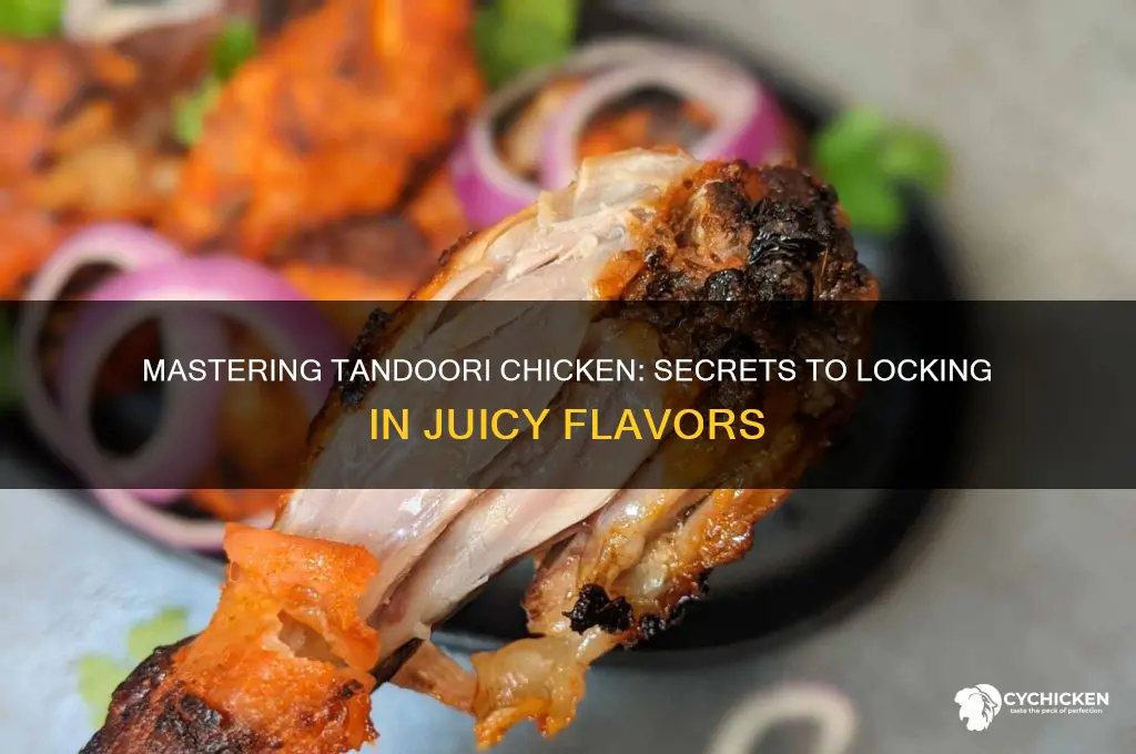 how to seal the juice of tandoori chicken
