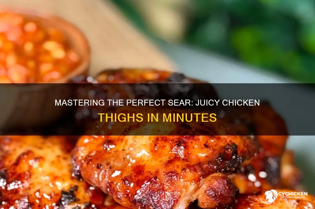 how to sear a chicken thigh