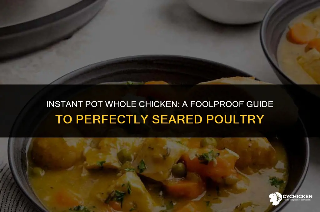 how to sear a whole chicken in instant pot