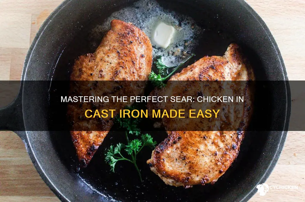 how to sear chicken in cast iron