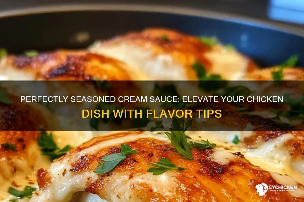 how to season a cream sauce with chicken