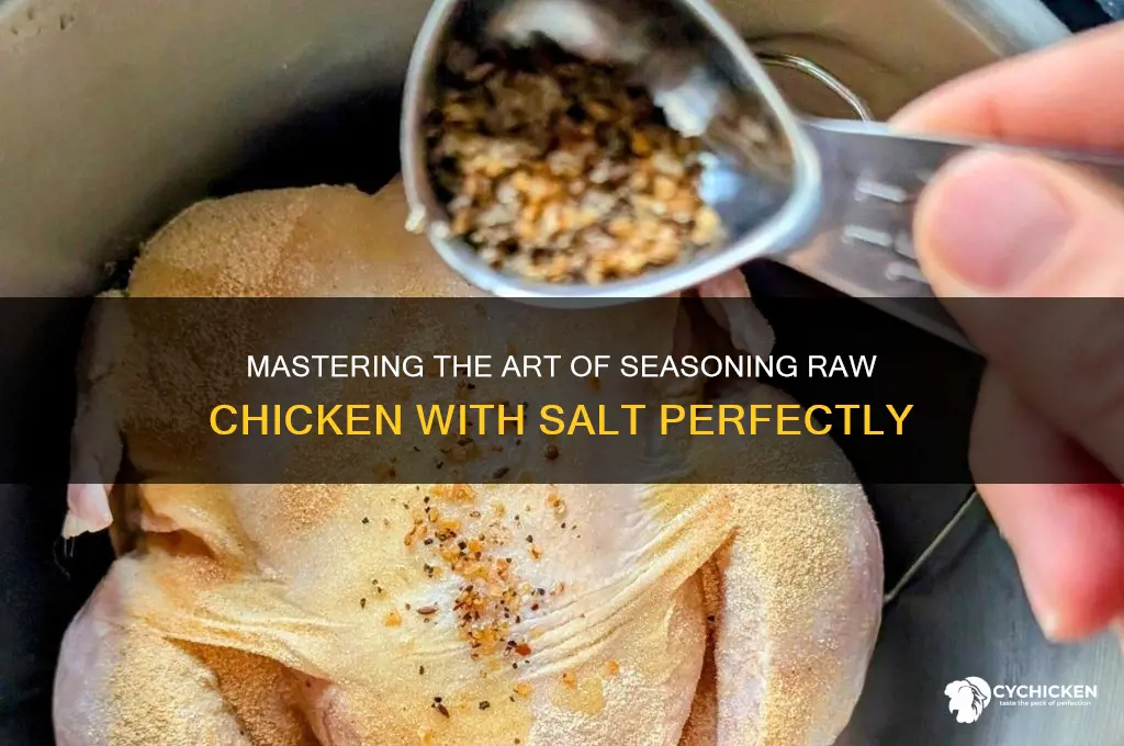 how to season a raw chicken with salt