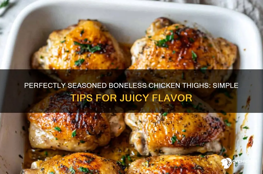 how to season boneless chicken thighs