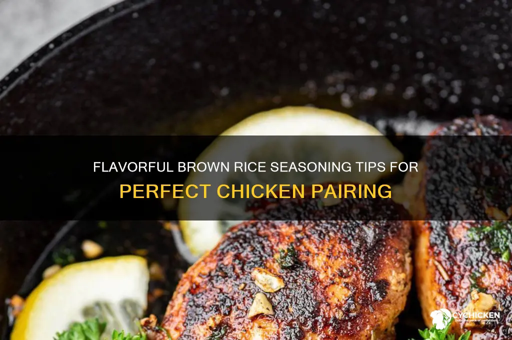 how to season brown rice for chicken