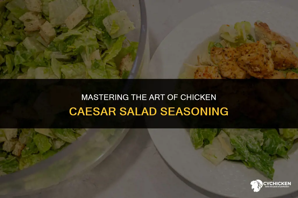 how to season chicken caesar salad