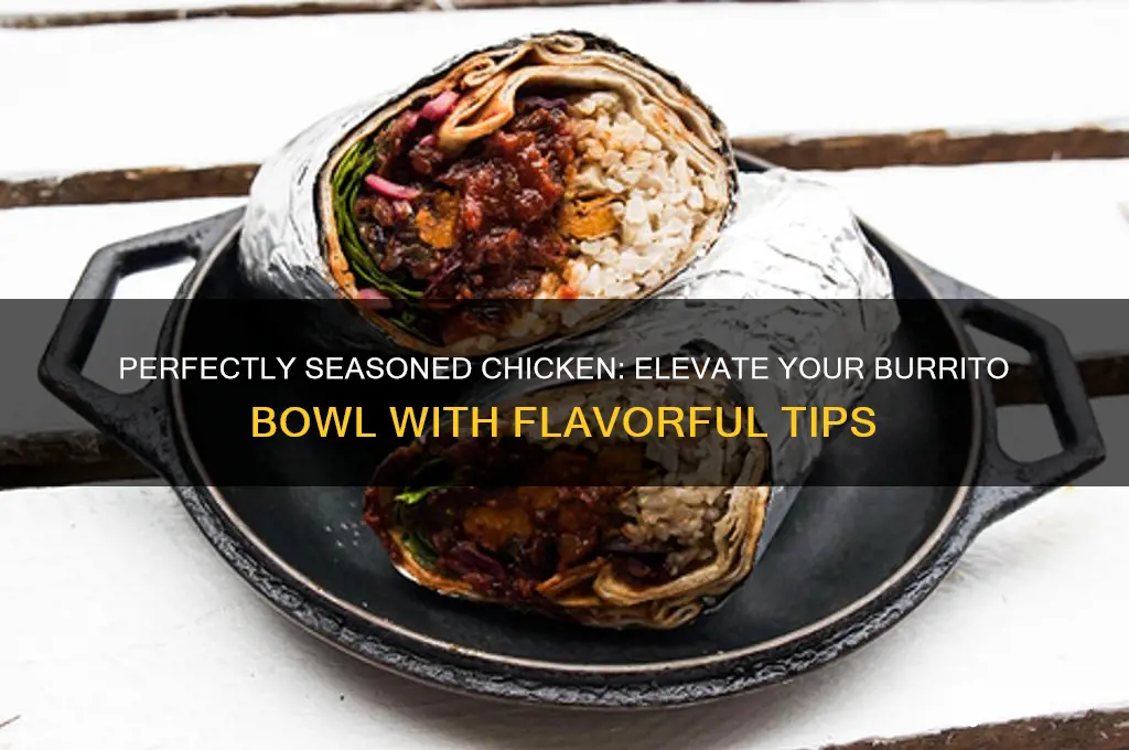 how to season chicken for a burrito bowl