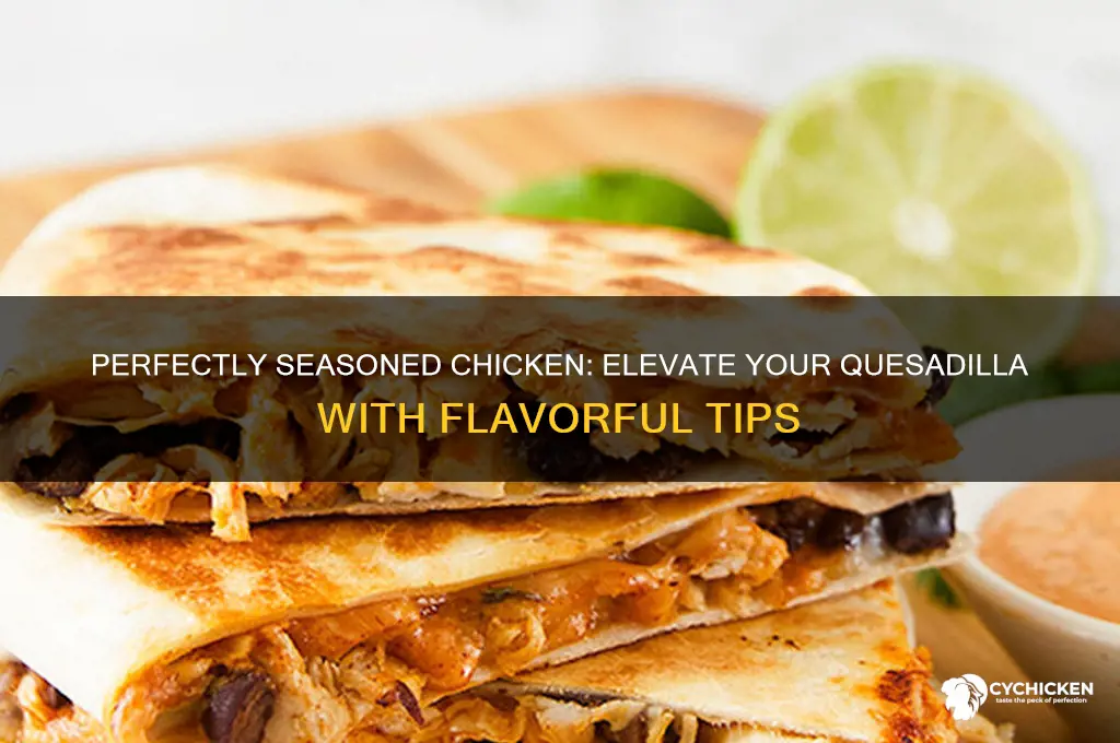 how to season chicken for a quesadilla