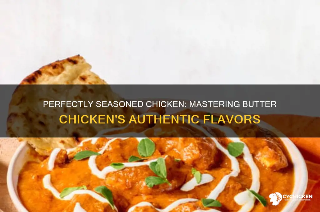 how to season chicken for butter chicken
