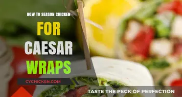 Perfectly Seasoned Chicken for Delicious Caesar Wraps: A Simple Guide