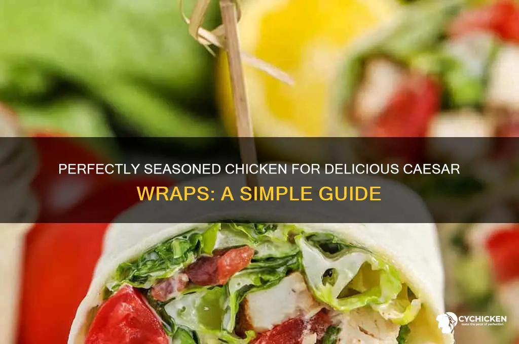 how to season chicken for caesar wraps