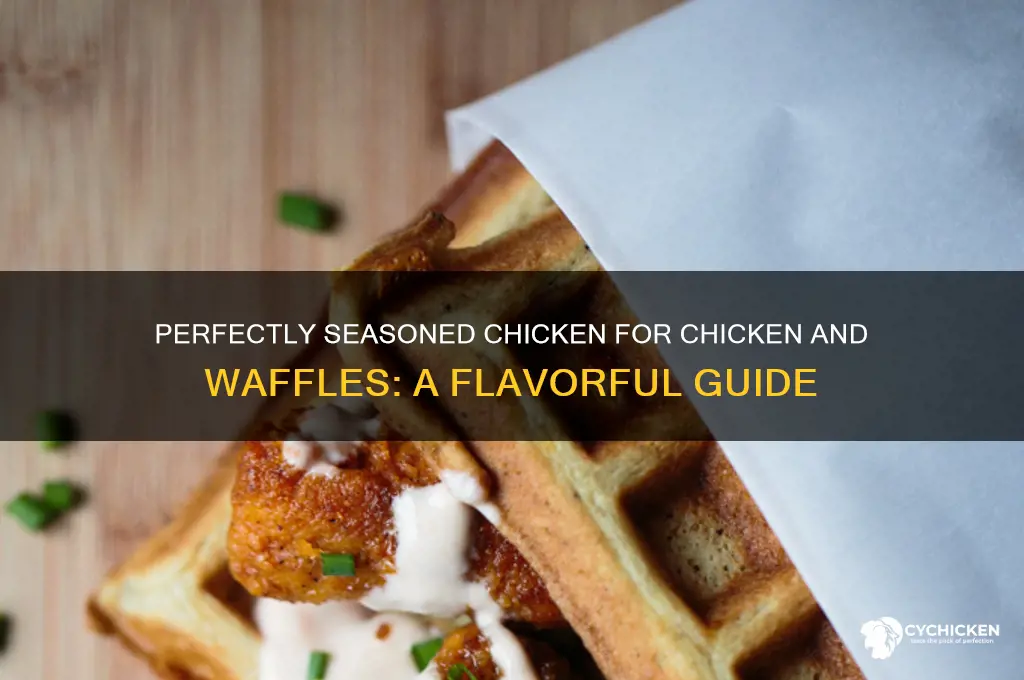 how to season chicken for chicken and waffles