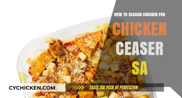 Perfectly Seasoned Chicken for a Mouthwatering Caesar Salad Delight