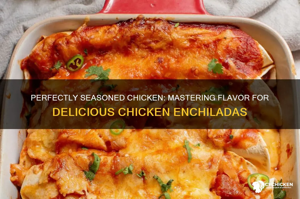 how to season chicken for chicken enchiladas