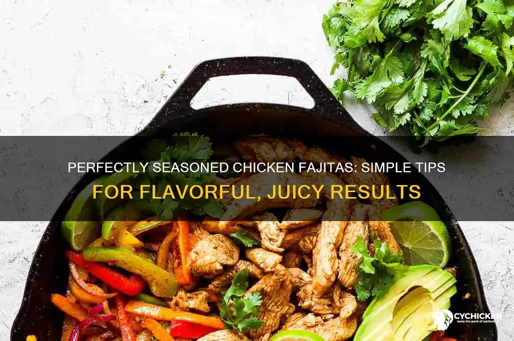 how to season chicken for chicken fajitas