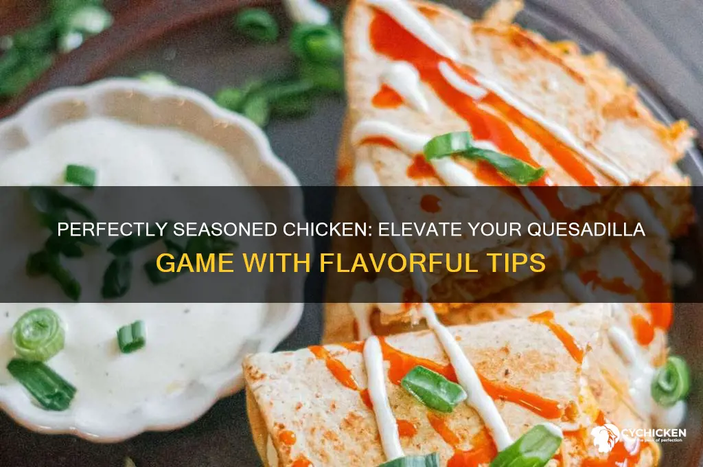how to season chicken for chicken quesadillas