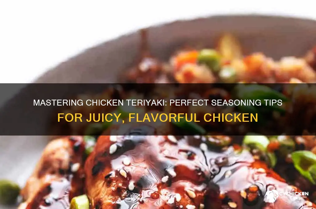 how to season chicken for chicken teriyaki