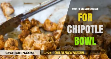 Perfectly Seasoned Chicken for Your Homemade Chipotle Bowl Recipe