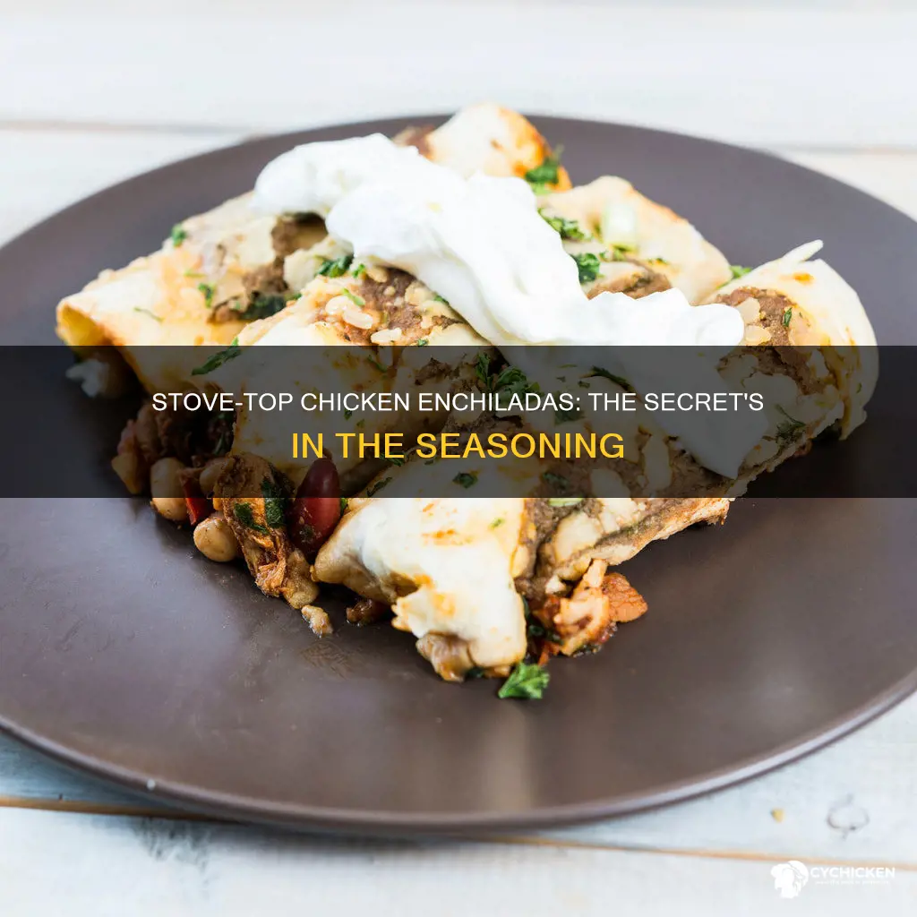 how to season chicken for enchiladas on the stove