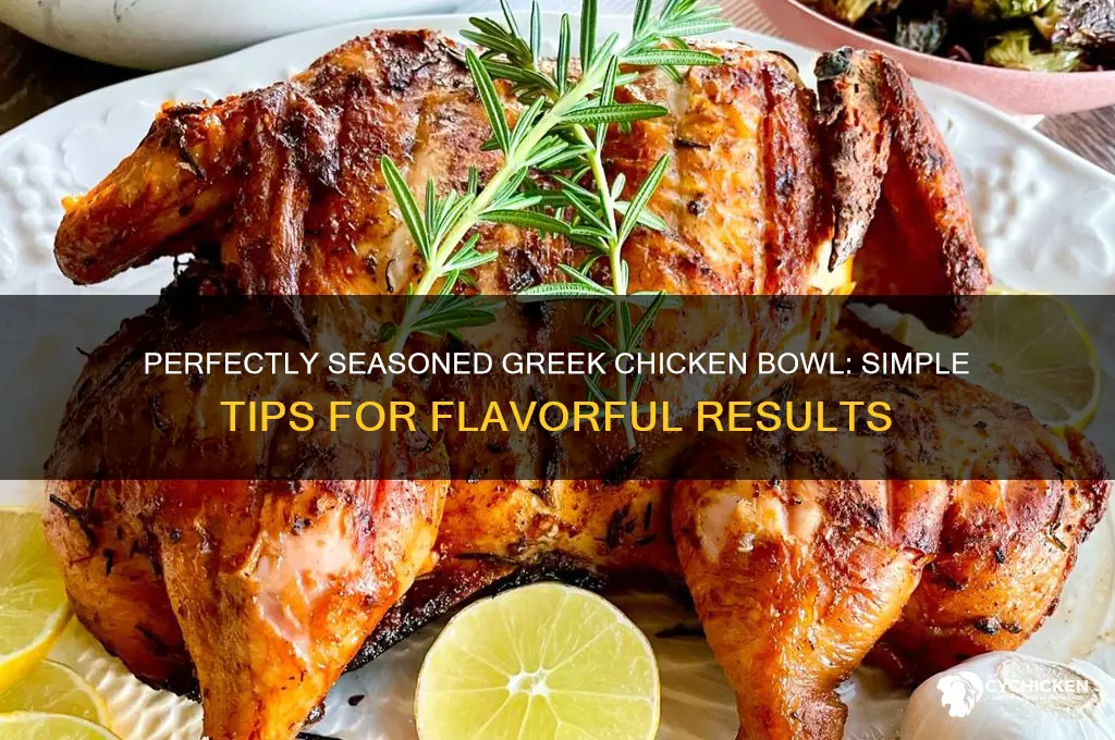 how to season chicken for greek bowl