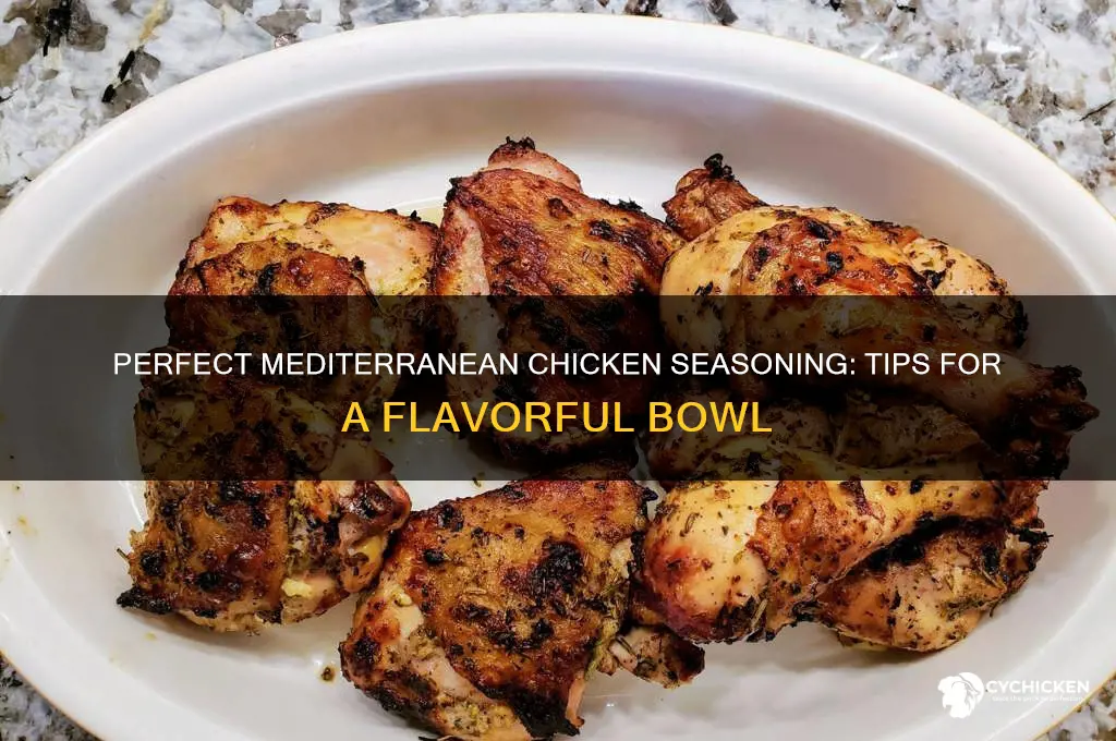 how to season chicken for mediterranean bowl