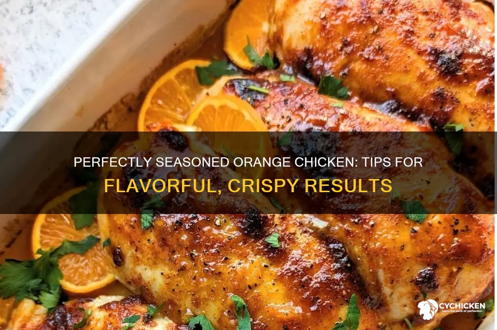 how to season chicken for orange chicken