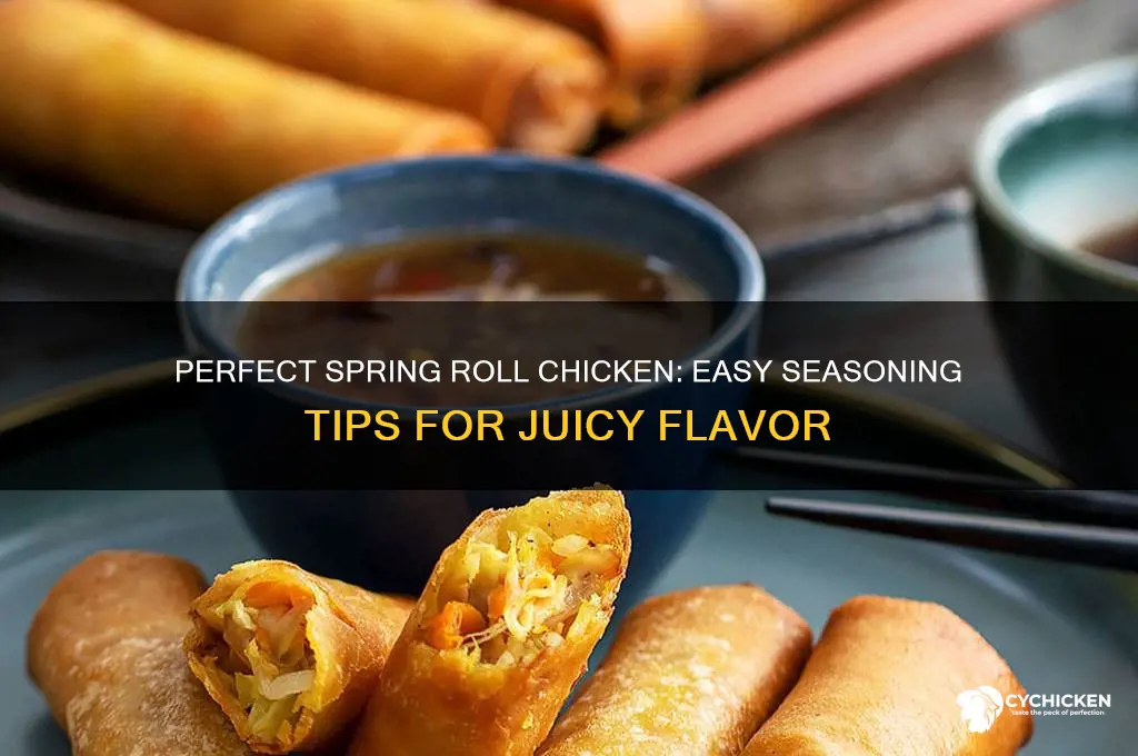 how to season chicken for spring rolls