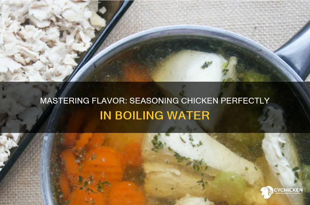 how to season chicken in boiling water