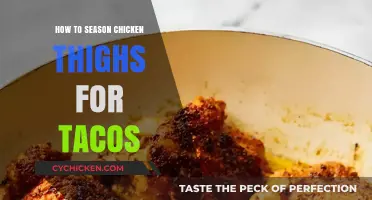 Perfectly Seasoned Chicken Thighs: Elevate Your Taco Game with Flavor
