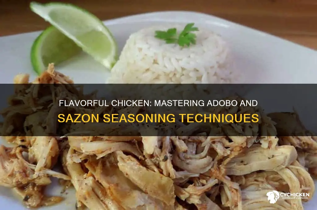 how to season chicken with adobo and sazon