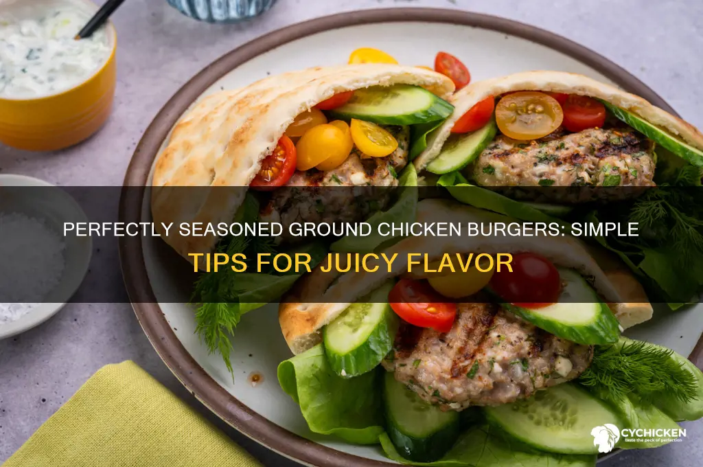 how to season ground chicken for burgers