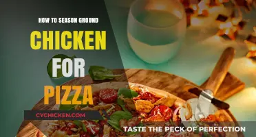 Perfectly Seasoned Ground Chicken: Elevate Your Pizza Toppings with Flavor