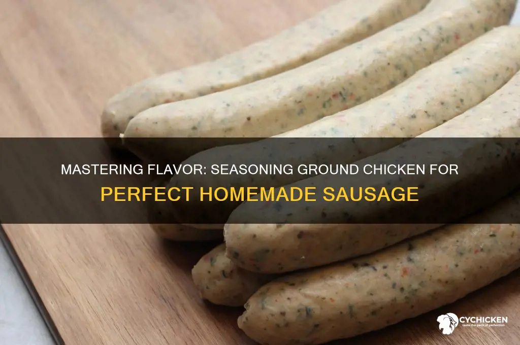 how to season ground chicken for sausage