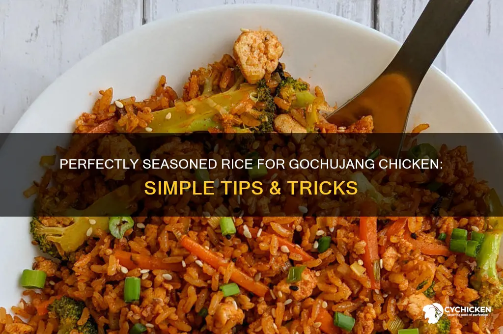 how to season rice for gochujang chicken