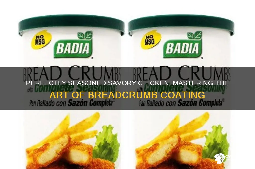 how to season savory chicken with breadcrumbs