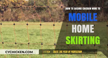 Securing Chicken Wire: Mobile Home Skirting Protection