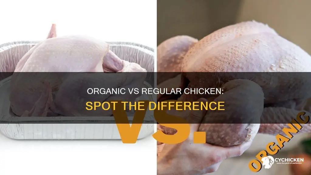 how to see difference between organic chicken and regular chicken