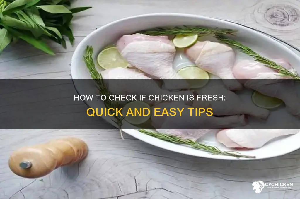 how to see if chicken is fresh